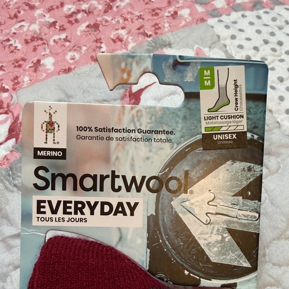 Smartwool Everyday Unisex Merino Socks - Red and Black - Picture 2 of 4